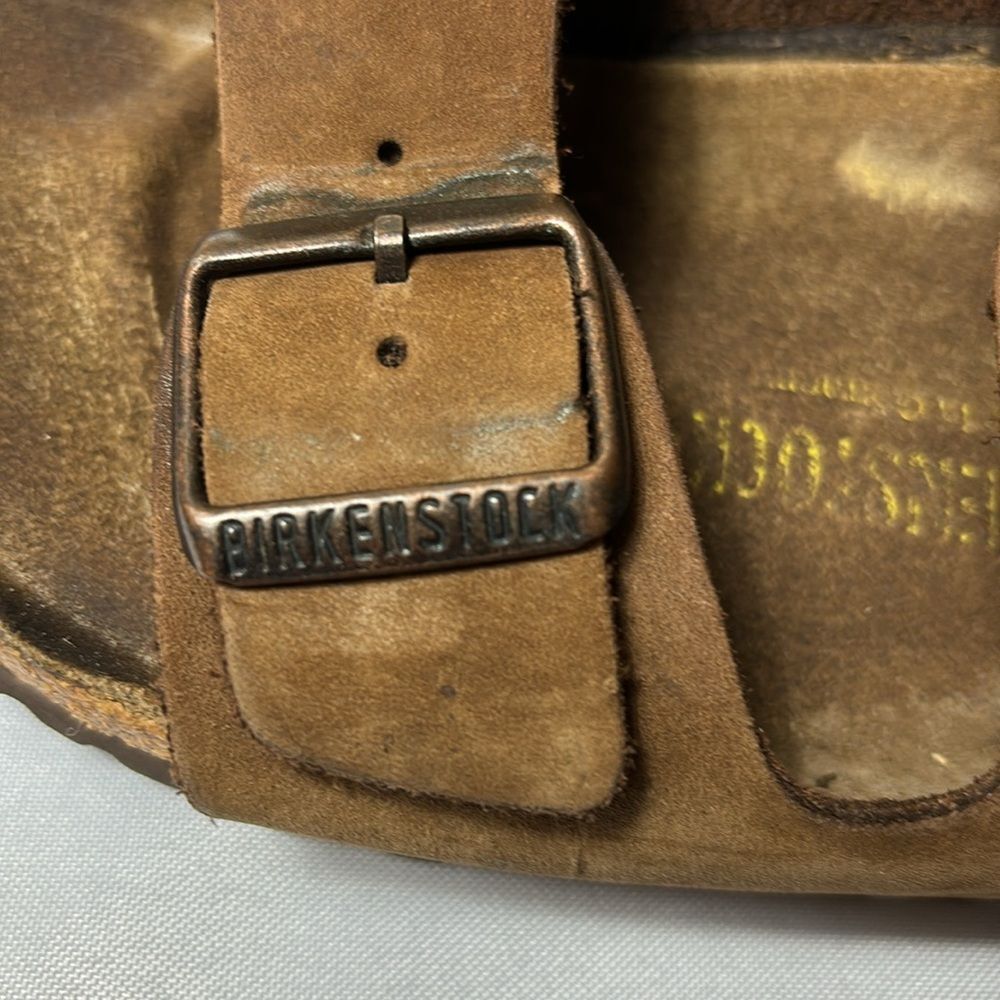 Birkenstock Brown Sandals with Adjustable Straps and Contoured Footbed - Picture 14 of 14